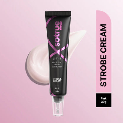3-in-1 Illuminating Strobe Cream | Pink Instant Celeb-like Glow | Skincare-infused | Non-sticky