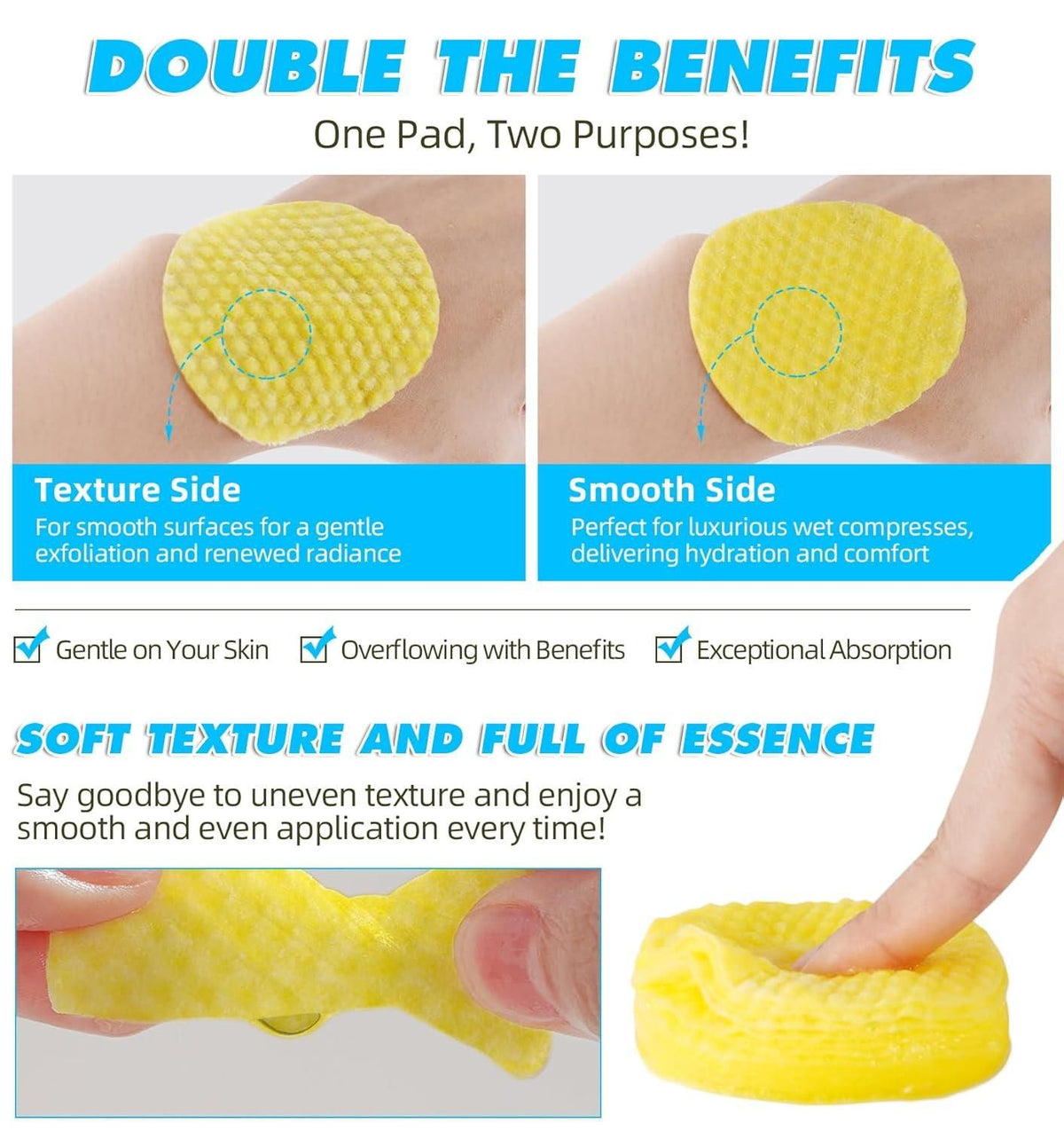KojicFresh™ - Turmeric Kojic Acid Cleansing Pads |🔥PACK OF 60 PADS🔥