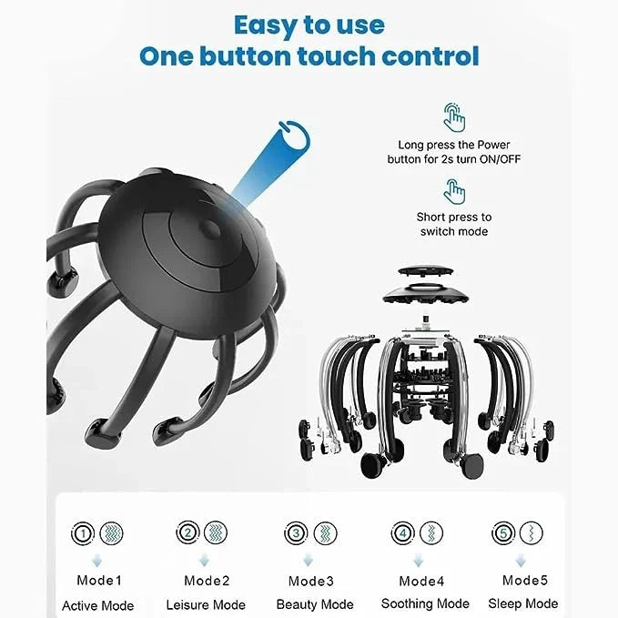 Octopus Head Massager